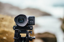 camera on a beach 