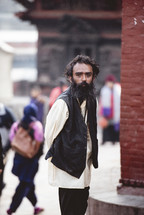 man standing in Nepal 