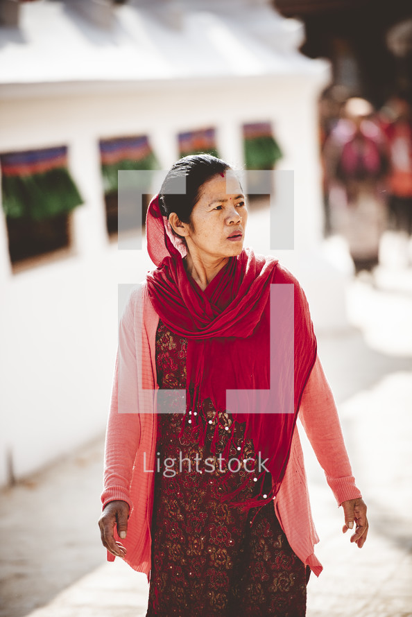 woman in Nepal 