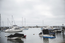 boats in a marina in Newport Beach, CA