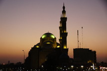 Iraqi Mosque at Sunset