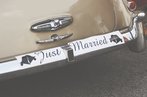 Just Married Wedding Car