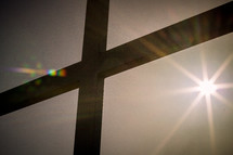 sunburst on a cross