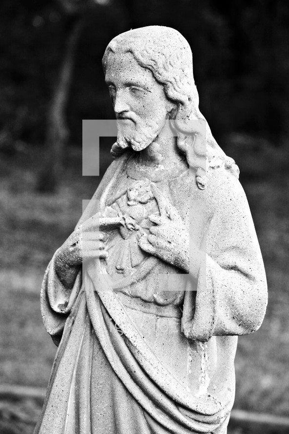 stone statue of Christ