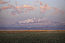 A beautiful Spring morning along the Colorado Front range with a snow-capped Longs Peak Mountain