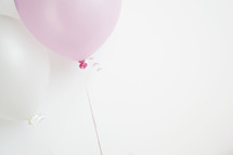 pink and white balloons 