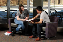 students studying together 