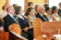 Church Congregation Service Blurred