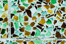 Mosaic tiles.