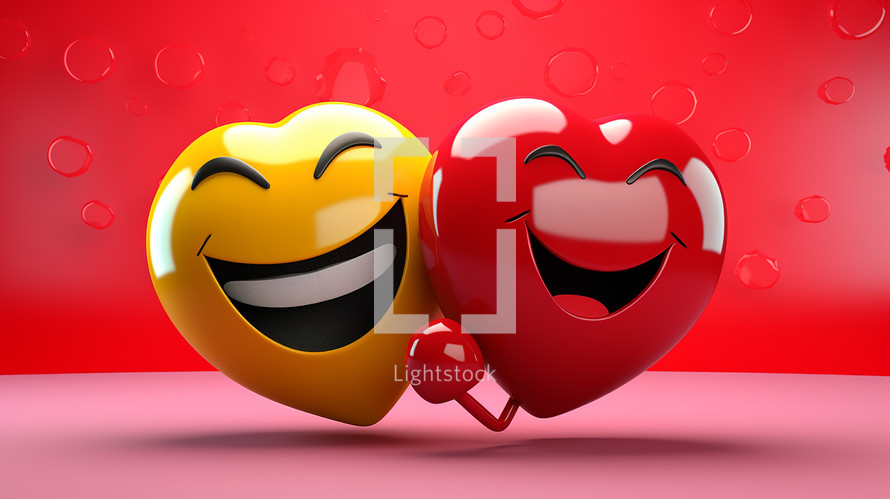 3 D Love Emoji