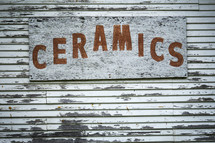 ceramics sign