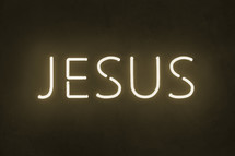 Jesus neon sign 