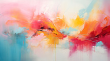 Abstract colorfully painted background. 