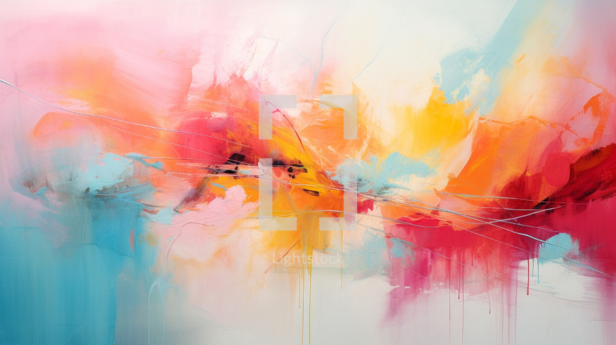 Abstract colorfully painted background. 