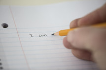 I am written in pencil 