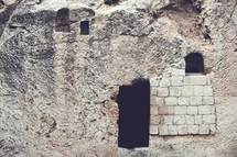 The empty Garden Tomb in Jerusalem 