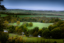 An English countryside scene.