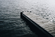 dock on choppy water 