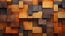 Geometric wood tile background.