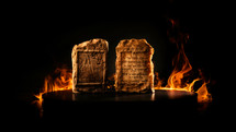 The Ten Commandments: Tablets of the Law, Tablets of Stone, Stone Tablets or Tablets of Testimony, tablets of the covenant, tablets of testimony. Book of Exodus.