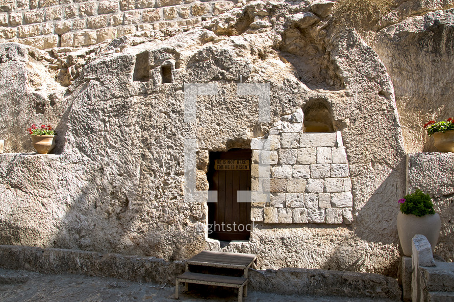 Garden Tomb, Jerusalem - "He is not here for he is Risen"