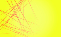 yellow background with red laser streaks 