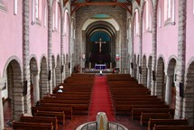 people praying inside a church 