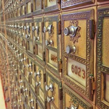 Old fashioned mailboxes
