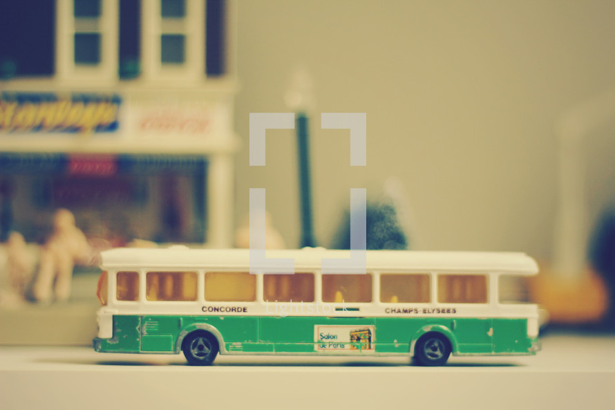 model of a city bus 