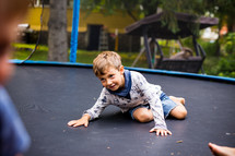 children on a trampoline 