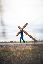 bearing the cross - re-enacting Christ's walk