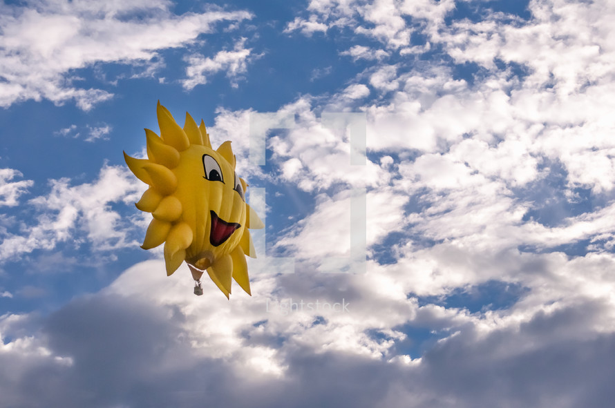 sunshine hot air balloon 