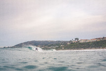 surfing in the ocean 