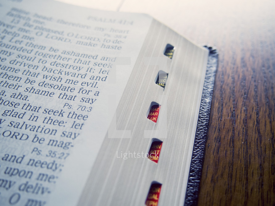 edge of pages of a Bible 
