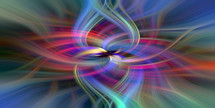 multicolored, twirling, curving rays - abstract background 