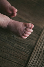 feet of an infant
