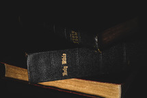 stacked Bibles 