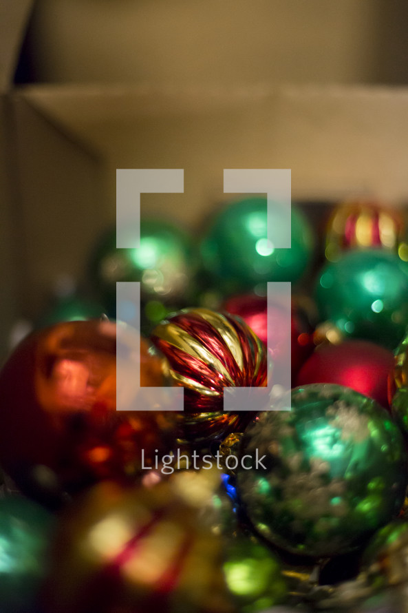 Christmas tree ornament bulbs