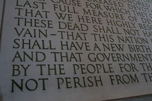 Inscription from a memorial for fallen war veterans.
