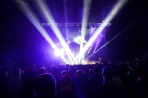 stage lights at a concert