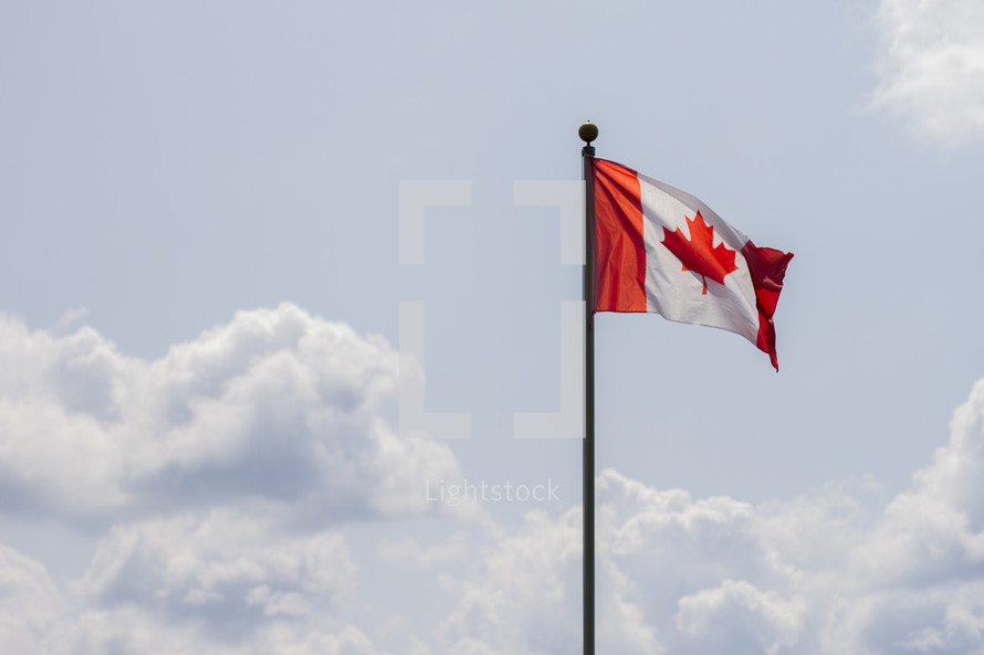 Canada, Canadian flag, flag, country, countries, sky, sunny, sunny day, breeze, flapping, floating, Earth, world, politics, friendship
