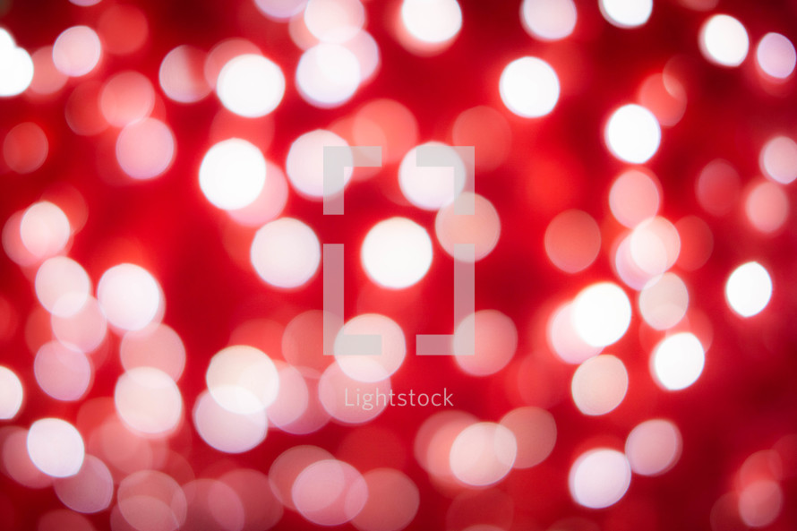 red and white bokeh lights 