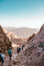 hiking at Mount Sinai 