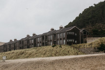 row of beach houses 