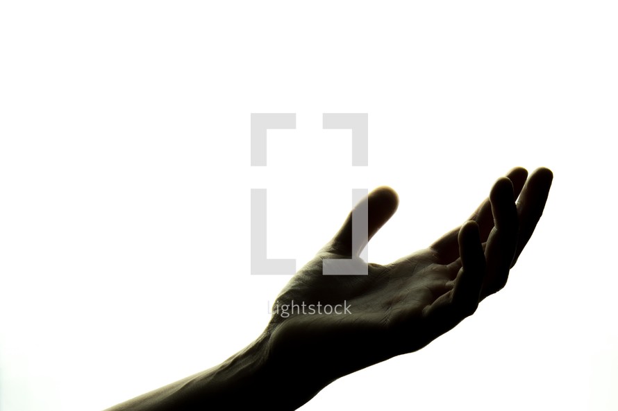 reaching hand 