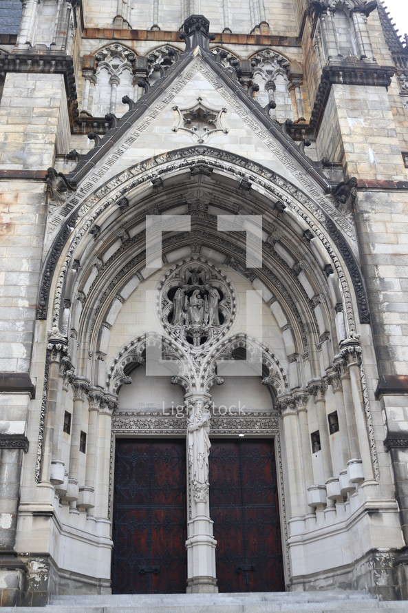 stone cathedral entrance 