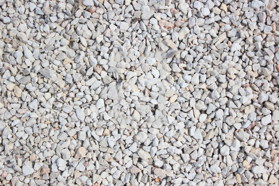 white gravel background 