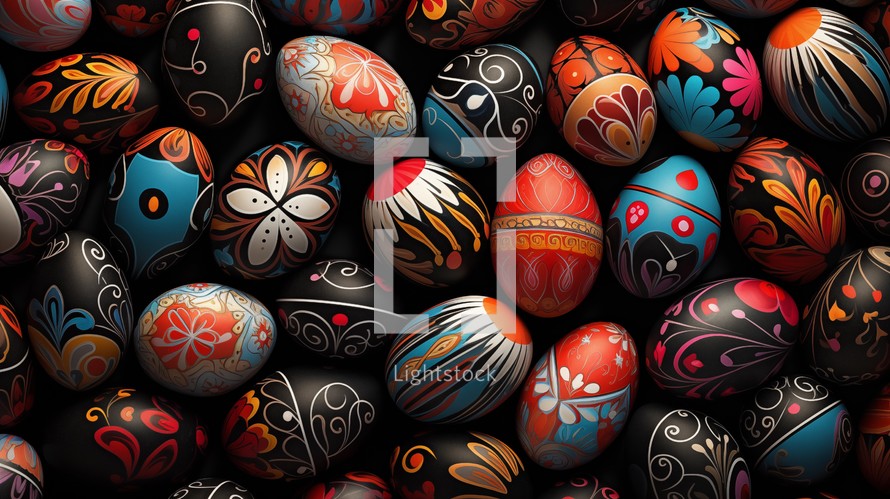 Easter Eggs background 