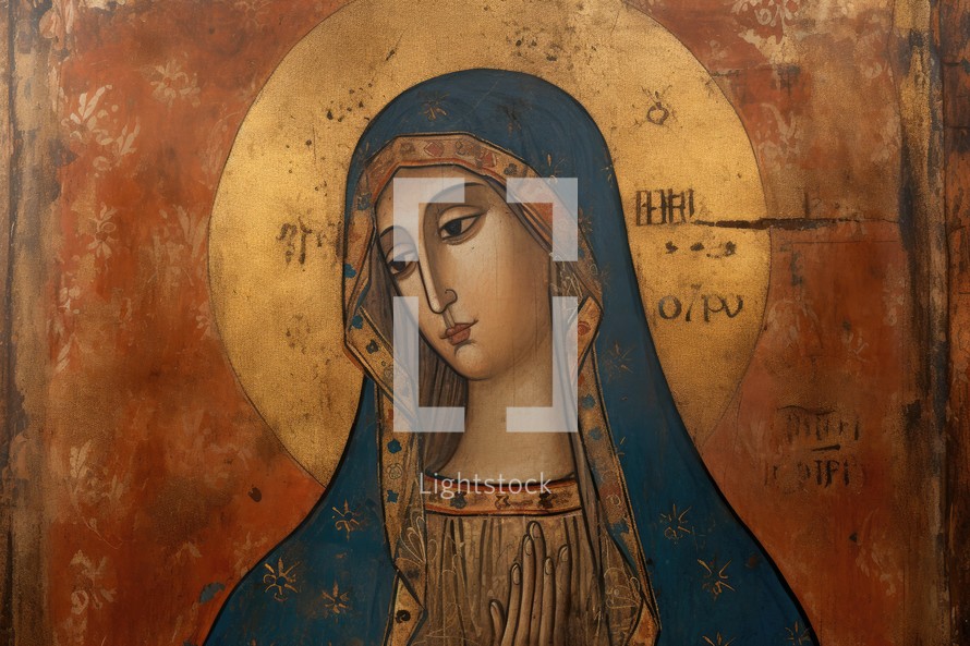 Painting of the Mother Mary