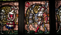 stained glass windows knight 